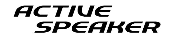Active speaker logo