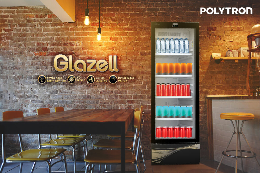 Produk Etalase Digital Polytron Showcase Glazell