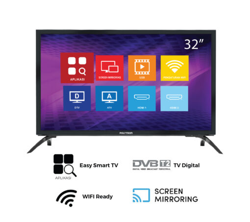 Easy Smart TV Digital polytron siaran tv digital 24 inch