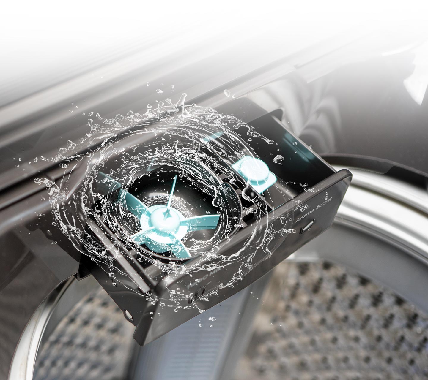 harga mesin cuci 1 tabung terbaik Polytron yang hemat listrik dengan fitur Turbo mix untuk mencampur detergen dengan air dan aroma boost untuk memastikan softener pewangi pakaian efisien.