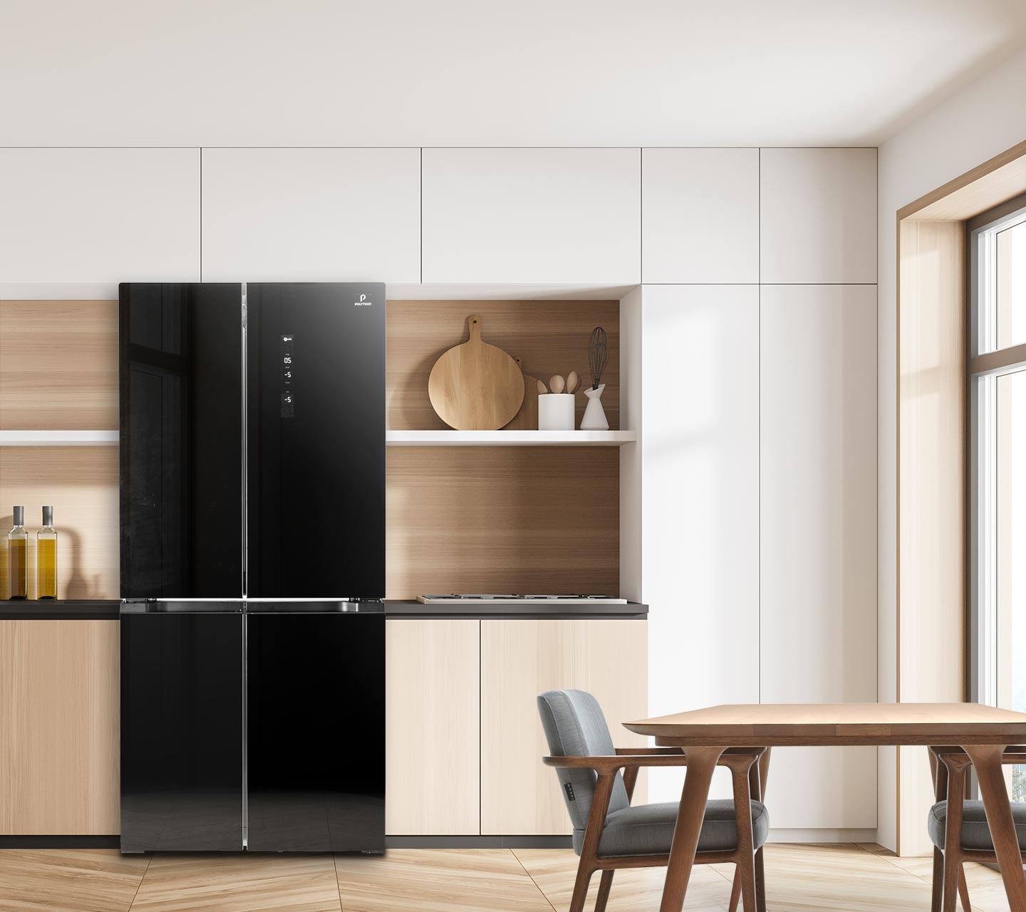 kulkas side by side elegant untuk menghiasi interior dapur rumah
