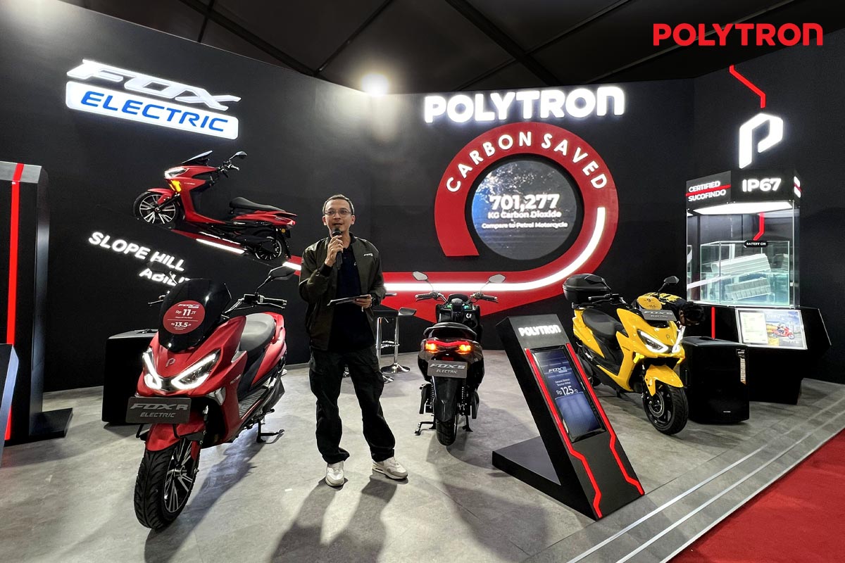 Polytron Tampilkan Motor Listrik Fox Electric Di Giias 2024 Dengan